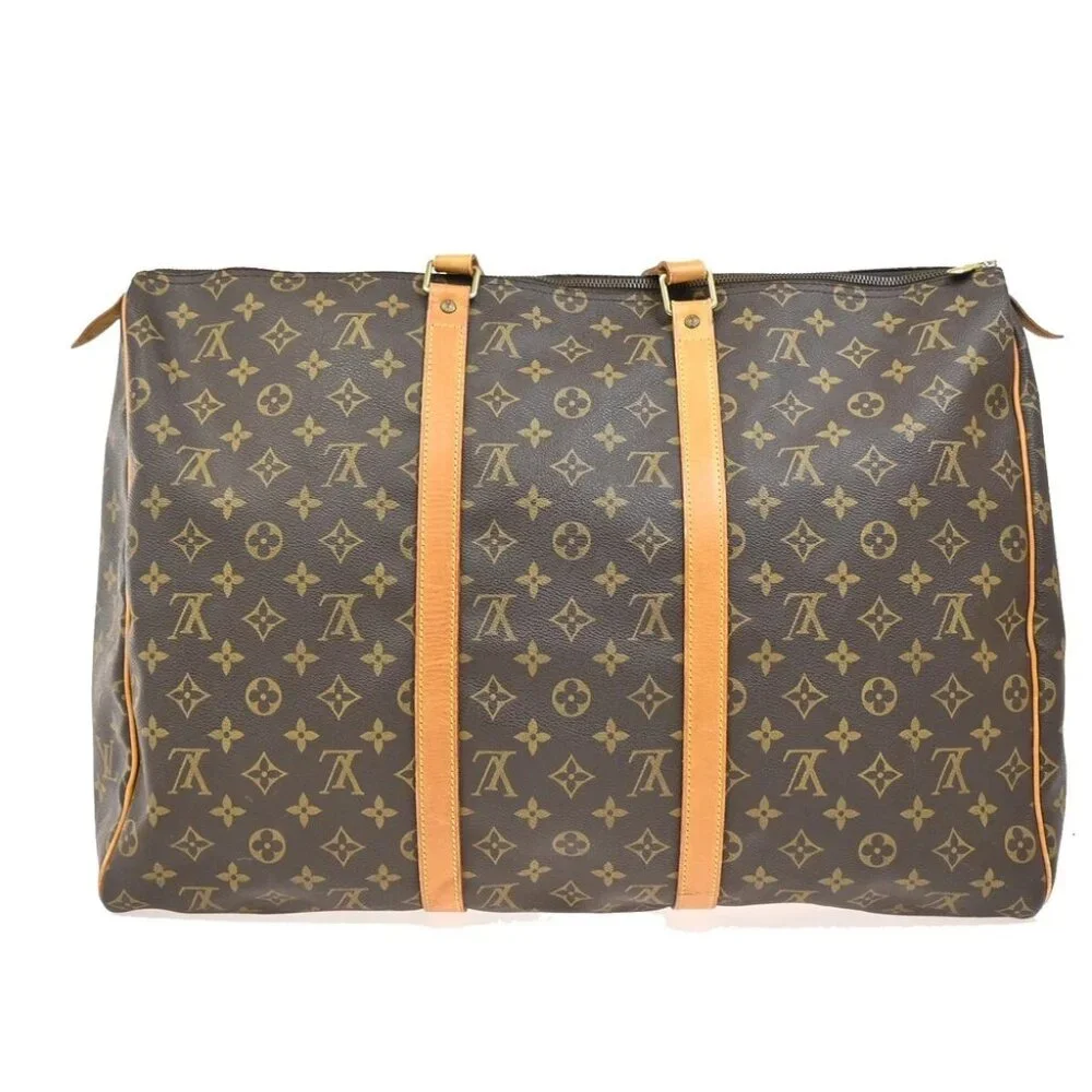 LOUIS VUITTON Flanerie 50 Shoulder Bag Monogram Leather Brown